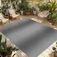 thumbnail image 2 of Outdoor Rug 3x5 ft Ombre Gray Outdoor Large Area Rug Non Slip Rubber Gradient Color Front Door Mat RV Rug Camping Carpet Patio Outdoor Rugs for Backyard Balcony Deck Porch Indoor, 2 of 9