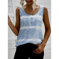 thumbnail image 5 of Uhndy Women's T Shirts Tank Top Scoop Neck Button Down Sleeveless Tee Tie Dye Print Shirts Blouses, 5 of 5