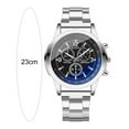 thumbnail image 6 of comerut Men Watch Round Dial Steel Strap Elegant Minimalist Business Casual Quartz Wrist Watch Fashion Jewelry Birthday Christmas Gift, 6 of 8