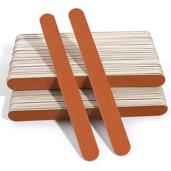 Zhu997 Nail File Large Emery Boards for Nails,180 Grit Nail Files for Natural Nails, Thin Emory Nail File Pack Manicure Tool for Home Use 100PCS