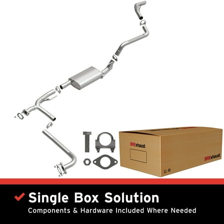 BRExhaust OE Replacement Exhaust System Kit 106-0066: Compatible with 2005-2012 Nissan Pathfinder 4.0L
