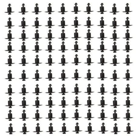 SCITOO WX68DX9-AA 9mm 100 Pcs Pushtype Bumper Retainer Clips Car Fastener Rivet Door Trim Clips fit for GM Toyota Honda Ford Chrysler