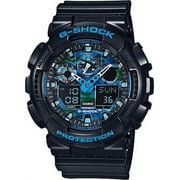 Casio G-Shock Black and Blue Ana-Digi Sports Watch GA100CB-1A