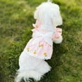 thumbnail image 4 of Shenmeida Dog Pet Clothes Dog Dresses Plaid Print Bow-knot Decor Puppy Clothes Cute Small Dog Costumes Colorful Dog Clothes for Birthday Party Doggie Dress, 4 of 7