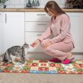 thumbnail image 3 of Pioneer Flower Floral Print Pattern Kitchen Rugs Sets Of 2, Anti Fatigue Non Slip Washable Floor Mats for Kitchen Sink Laundry, 17X30 Inch + 17X47 Inch, 3 of 6