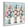 thumbnail image 4 of Stupell Industries Pastel Nutcracker Trio Holiday Painting Gray Framed Art Print Wall Art, 20 x 16, 4 of 9