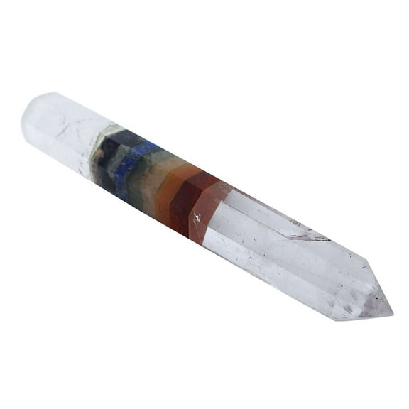 Harmonize Multistone Massage Single Point Wand Seven Chakra Spiritual Reiki Healing Crystal Energy Generator