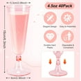 thumbnail image 2 of 40 Pack Plastic Champagne Flutes,4.5 oz Disposable Champagne Glasses,Pink Plastic Toasting Glasses for Parties Toasting Birthday Wedding Party Cocktail Cups Bulk, 2 of 7