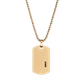 thumbnail image 3 of Collar Hombre Acero Inoxidable con Zircona Cúbica Negra LUCKMAN Modelo Gavin Dorado UNITALLA, 3 of 7