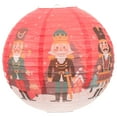 thumbnail image 1 of Christmas Paper Lantern Nutcracker Pattern Round Paper Lantern Christmas Party Decor, 1 of 8