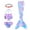 Pink New, variant on Mermaid Tails, Mermaid Tails For Swiming For Girls,4 PCS Girls Swimsuit Bathing Suits Bikini with Cover Up Birthday Gift for Girl 3-11 Years (Monofin not included.)