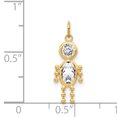 thumbnail image 2 of 14K Yellow Gold April Boy Birthstone Charm, 2 of 2