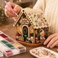 thumbnail image 7 of Arghm DIY Christmas Gingerbread House Ornament Kit – Rhinestone Decor for Festive Home, Holiday Table Centerpiece, Perfect for Craft Lovers and Family Activities, 7 of 7