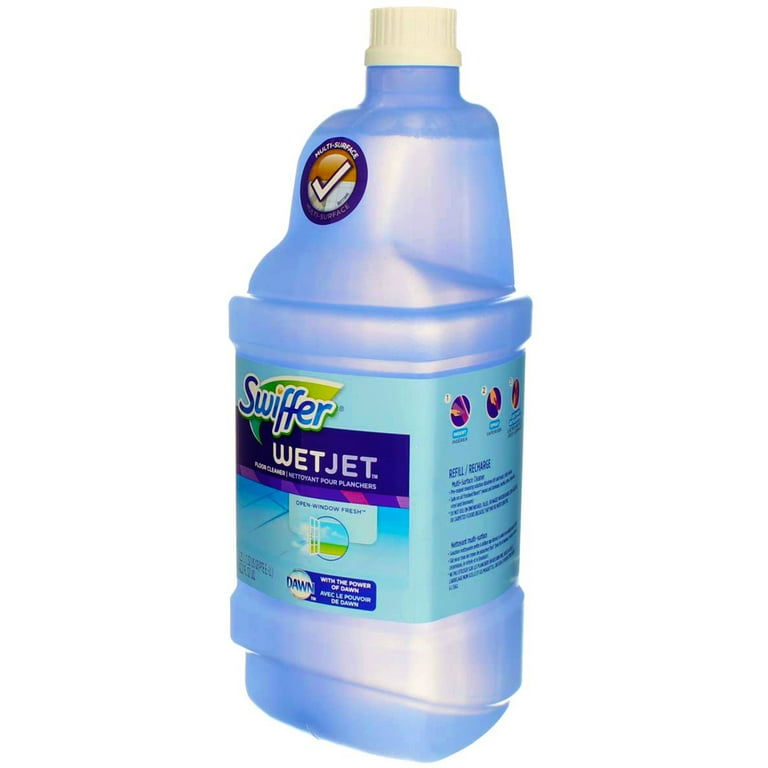 Swiffer WetJet Liquid Floor Cleaner, Lavender Vanilla & Comfort, 1.25 Liter  (2 Pack)