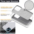 thumbnail image 4 of IBAOLEA Compatible avec iPhone 13 Case, Étui de Téléphone en Silicone Liquide Antichoc avec Doublure en Microfibre Douce Anti-Rayures, Protection Robuste pour iPhone 13 6.1 Pouces(2021) (Blanc) Blanc, 4 of 6
