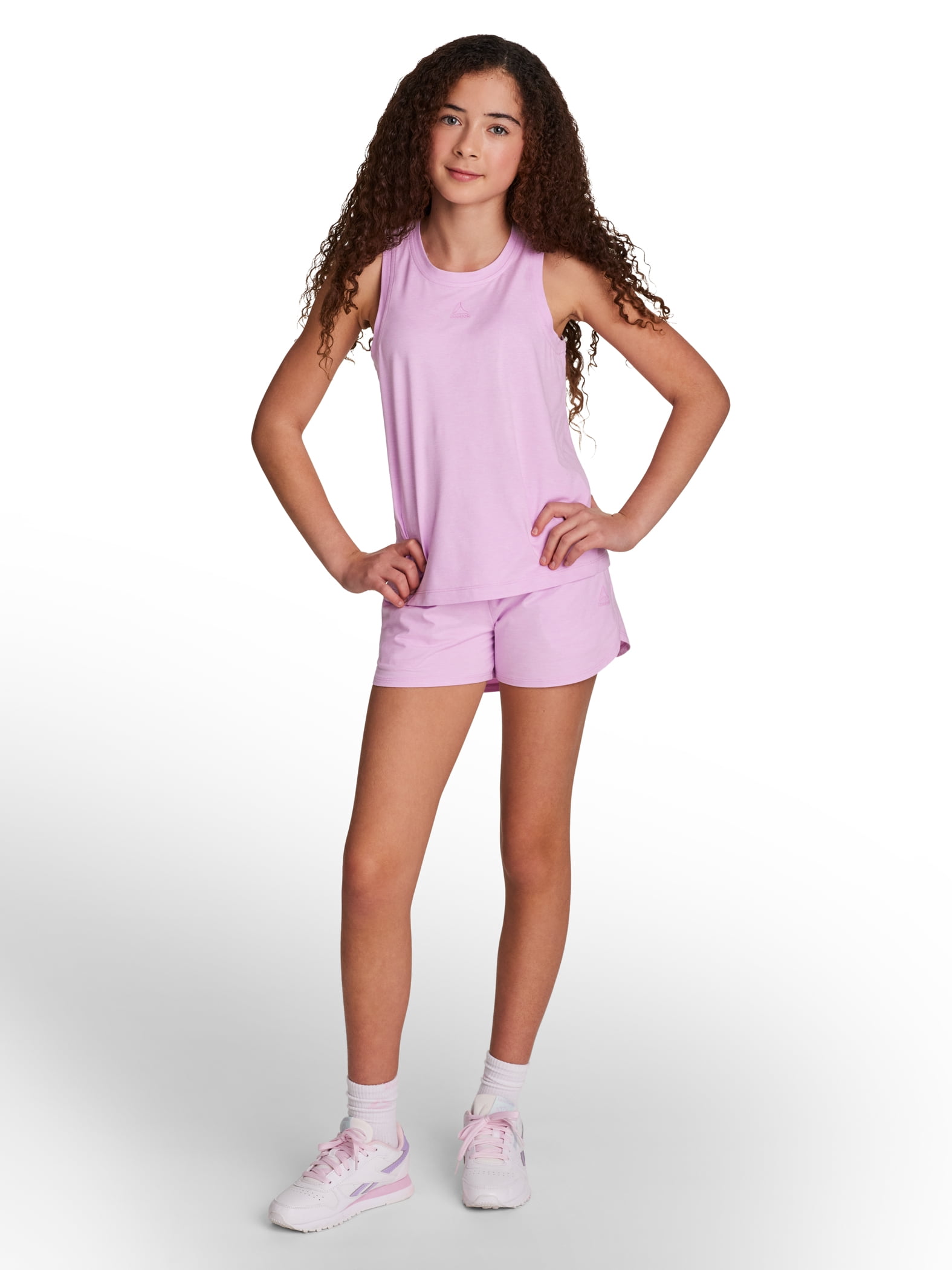 Reebok Girl’s Performance Legacy Gym Short, Moisture-Wicking, Sizes 4-18