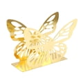 thumbnail image 3 of CoudarTitie Butterfly Napkin Holder Metal Freestanding Tissue Dispenser Stable Base Tabletop gold, 3 of 7