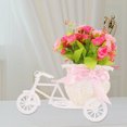 thumbnail image 1 of unbranded De Cesta Con Flores Artificiales Rosas Simuladas Para Escritorio Y Con, 1 of 6