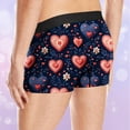 thumbnail image 6 of VgaVtl Mens Plus Size Boxers Valentines Men Underwear Heart Print Boxer Briefs Stretch Athletic Underpants,Pink XXL, 6 of 7