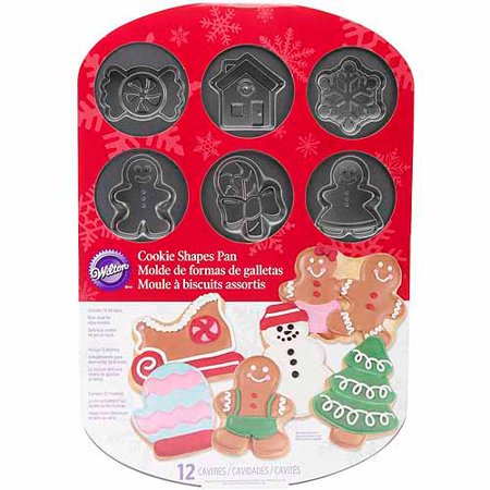 Wilton 12-Cavity Cookie Pan, Holiday 2105-0698