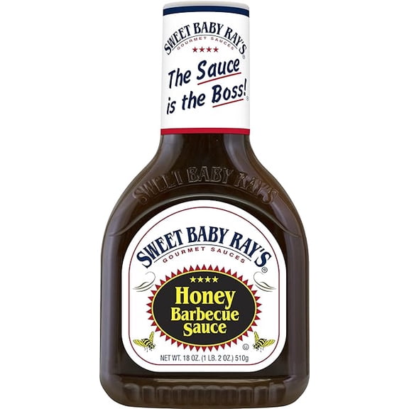 (1 pack) Sweet Baby Rays Barbecue Sauce, Honey, 18 oz