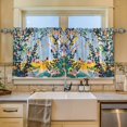 thumbnail image 2 of Yayeee Kitchen Curtains Tier Set of 2 Light Filtering 57"x24" Over Sink Window Panels, Colorful Leaves, 2 of 7
