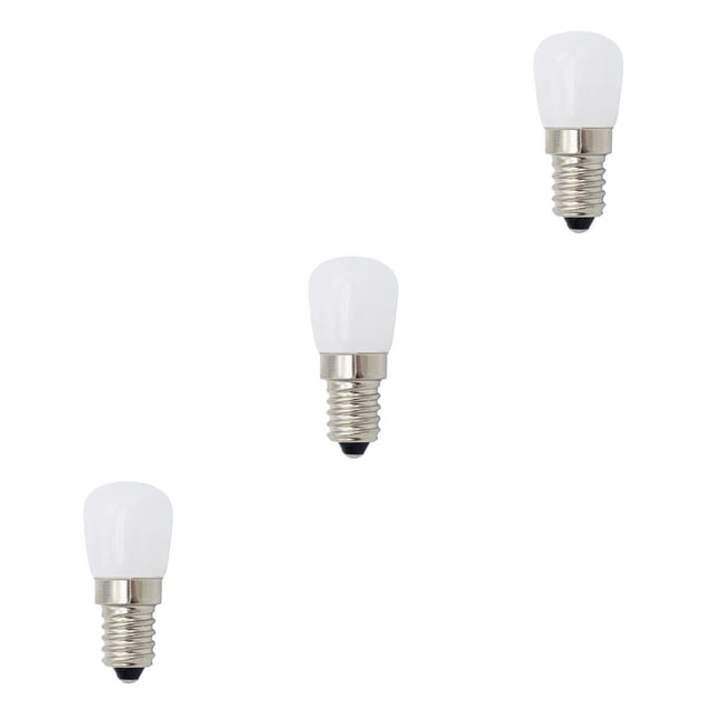 stanreset Mini E14 COB LED Light Glass Lamp for Refrigerator Fridge Freezer sewing machine Home Lighting No.02 3PCS