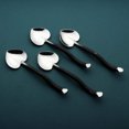 thumbnail image 2 of INOX ARTISANS Twig Design Burnt Black Heart Spoon 4 Pcs. Set, 2 of 5