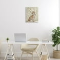 thumbnail image 2 of Stupell Industries Gallant Tiger Sitting Botanical Pattern Background Ink Watercolor Gallery-Wrapped Canvas Print Wall Art, 16x20, by Janelle Penner, 2 of 5