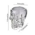 thumbnail image 3 of Skull Shaped Whiskey Glasses,23.7 oz Heavy Base Skeleton Drinking Cup | Clear Round Mouth Cocktail Glasses for Halloween Decor,Gifts for Cocktail Lovers, 3 of 6