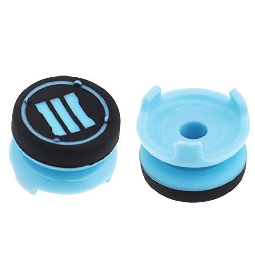 Micro Trader 2pcs Division PS4 Thumb Grips Analog Sticks Extender PS4 Xbox 360 Controller Blue 
