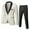 Whte 2 Pieces, variant on Beauty Emily Men Blazer Suit Jacket Dinner Party Prom Wedding Stylish Tuxedo