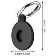 thumbnail image 4 of Tracker Key Ring Silicone Anti-lost Locator Case Key Ring Replacement Portable Protector Cover Replacement for Airtags, Black, 4 of 7
