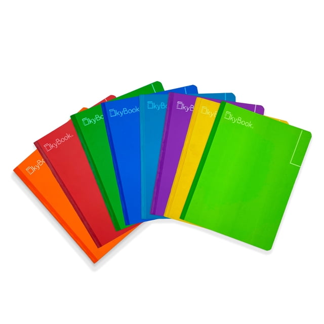 Cuaderno profesional SKY COLORS COSIDO 100H 8PZ 7MM