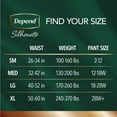 thumbnail image 2 of Depend Silhouette Disposable Underwear Female Waistband Style Medium, 55418, 56, 28 Ct, 2 of 7