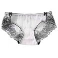 thumbnail image 2 of Womens Lace Trim Panties Underwear Floral Lace Sexy Bikini Panty Seamless Underpants, 2 of 8