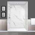 thumbnail image 6 of Transolid Expressions 60" X 60" X 96" 6-Piece Tub/Shower Wall Kit with Extension Kit, Bianca, 6 of 6