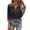 Purple, variant on YHAJDS Women's T-Shirts Summer Tops Blouses Quarter Sleeve V Neck Button Front Loose Fit Solid Color Top