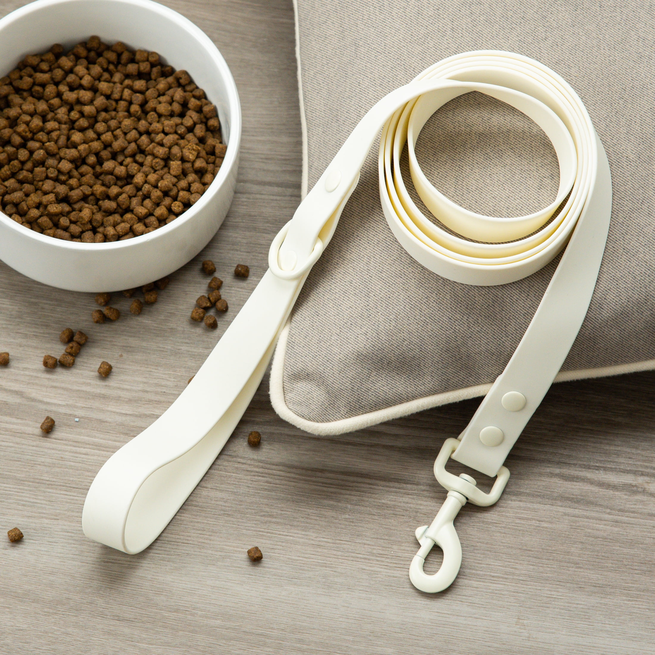 Vibrant Life 6 ft Water and Dirt Resistant Standard Dog Leash, Cream