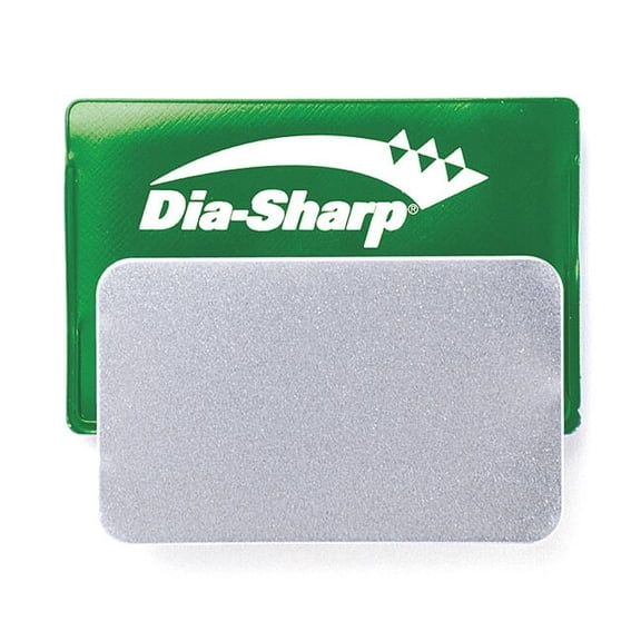 Single Grit Credit Card Sharpener, 3 1/4 in W, 2 in L, 3/64 in H, Diamond, Extra-Fine Grit D3E