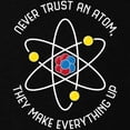 thumbnail image 2 of CafePress - Never Trust An Atom Maternity Dark T Shirt - Maternity Dark T-Shirt, 2 of 3