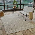 thumbnail image 6 of Rug Branch Maise Modern Abstract Indoor Area Rug, Cream Beige - 5'x7', 6 of 8