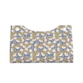 thumbnail image 4 of Lsque Cute Rabbit Printed Long Tissue Box Cover Holder, Facial Paper Organizer Dispenser,Triangle with Bottom Belt, PVC Leather Decorative Organizer, 4 of 9