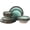Green (Green Lantern), variant on 16-Piece Stoneware Dinnerware Set Matte Cream and White Reactive Glaze Double Bowl Plates and Bowls Modern Neutral Tableware for 4 Dishwasher and Microwave Safe