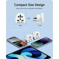 thumbnail image 5 of LENCENT World to US Plug Adapter, Universal Travel European Plug Converter 2 Pack EU/UK/Australia/China/Italy to American Outlet Power Adaptor, 5 of 9