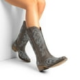 thumbnail image 5 of DREAM PAIRS Women's Western Cowboy Boots, Mid-Calf Cowgirl Boots with Chunky Heel & Embroidered Stitching Wide Width, 5 of 7