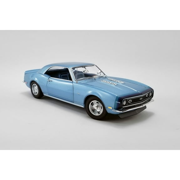 1968 Chevy Camaro SS Unicorn Coupe, Light Blue - Acme A1805717 - 1/18 scale Diecast Model Toy Car