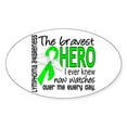 thumbnail image 1 of CafePress - Bravest Hero I Knew Lymphoma - Sticker (Oval), 1 of 1