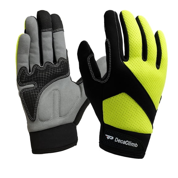 Full Finger Cycling Gloves for Men And Women Touchscreen Bike Gloves with Sweat Wipe Thumb, Adjustable Wrist Strap And Silicone Palm Grip