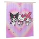 thumbnail image 2 of Cortina de ducha Kuromi con diseño de dibujos animados, con 12 ganchos, impermeable, lavable, de poliéster, para decoración del baño, 60 x 72 pulgadas, de plástico, 2 of 8